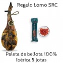 Paleta de Bellota 100% Ibérica 5 jotas - 5j y Lomo SRC