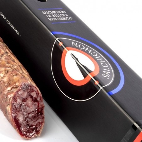 Medio Salchichón de Bellota 100% ibérico estuchado