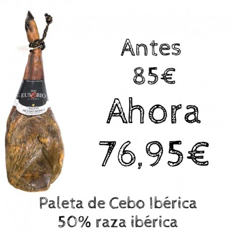 Paleta de Cebo Ibérica 50% raza Ibérica Don Eusebio