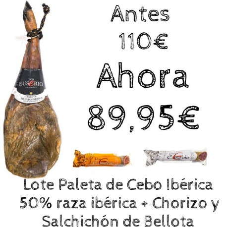 Paleta de Cebo Ibérica 50% raza Ibérica Don Eusebio
