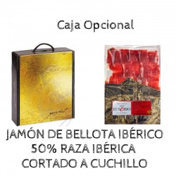 1 kilo Jamón de Bellota Ibérico 50% Raza Ibérica Eusebio Salamanca cortado a cuchillo
