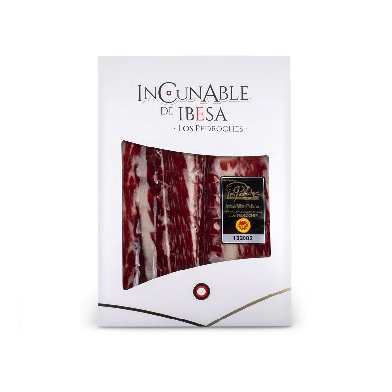 Estuche Jamón de Bellota 100% Ibérico  D.O Los Pedroches 20 sobres 80gr Incunable