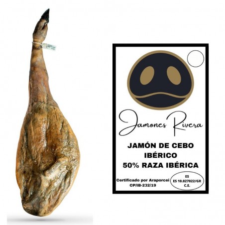 Jamón De Cebo Ibérico 50% Raza ibérica Selección Rivera