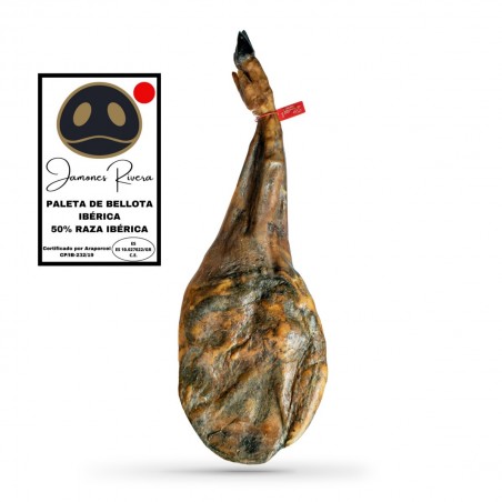 Paleta de Bellota Ibérica 50% Raza Ibérica Selección Jamones Rivera
