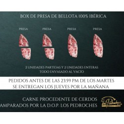Box de presa de bellota 100% Ibérica D.O.P PEDROCHES