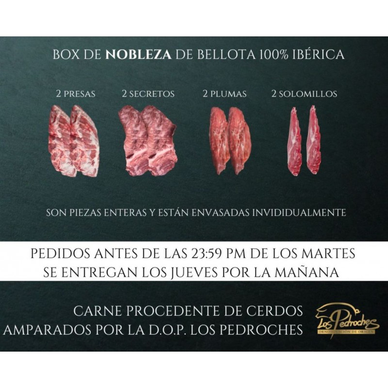 Pack Nobleza de bellota 100% Ibérico Fresca DOP Pedroches