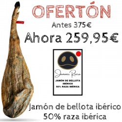 Jamón de Bellota Ibérico 50% raza Ibérica Rivera