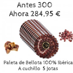 Paleta de Bellota 100% Ibérica 5 jotas - 5j cortada a cuchillo