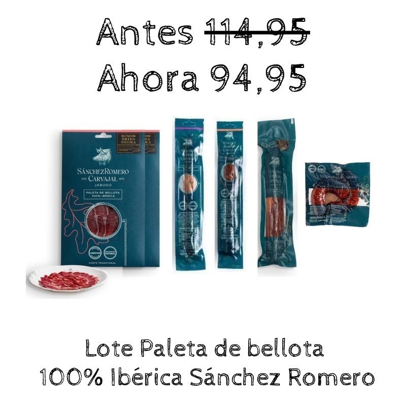 Lote de bellota 100% ibérico Sánchez Romero Carvajal