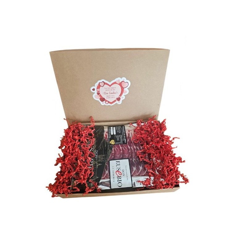 Lote San Valentín Loncheados Ibéricos Don Eusebio Caja Marrón