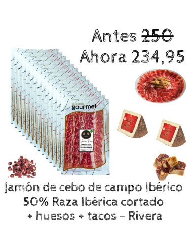 Jamón de Cebo de Campo Ibérico 50% raza Ibérica Oferta Pata Negra Rivera