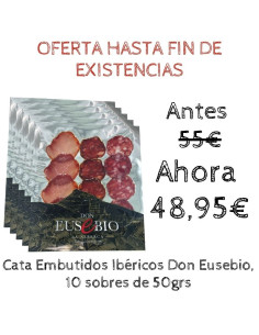 Cata de embutidos Ibéricos de Salamanca Don Eusebio Loncheados