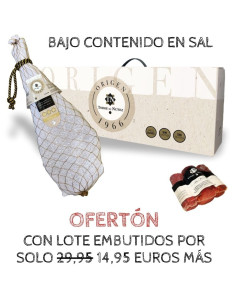 Jamón Serrano Gran Reserva 50 aniversario raza Duroc curado en Galicia, en oferta