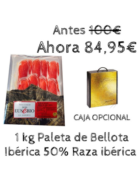 Oferta Paleta de Bellota Ibérica 50% Raza Ibérica cortada