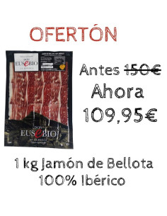 Black Friday 10 sobres jamón de bellota 100% Ibérico Don Eusebio a máquina Oferta
