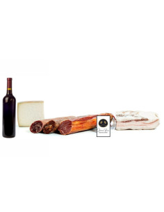 Cesta de navidad Ibérica Rivera Paleta Duroc con queso y embutidos. 2