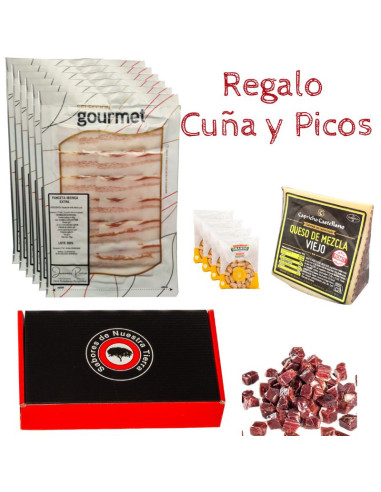 Lote Ibérico Low Cost Panceta Ibérica con taquitos y queso