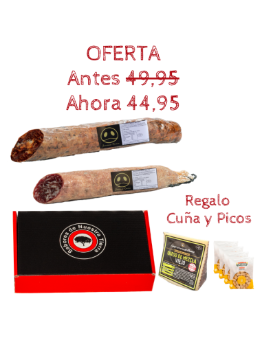 Lote Ibérico Low Cost con chorizo y salchichón Ibérico de bellota y queso en oferta