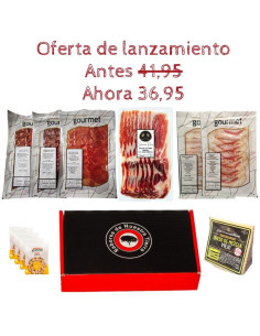 Lote Ibérico Low Cost con chorizo, salchichón Ibérico de bellota, panceta, papada, paleta y queso en oferta