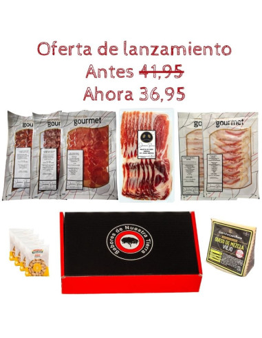 Lote Ibérico Low Cost con chorizo, salchichón Ibérico de bellota, panceta, papada, paleta y queso en oferta