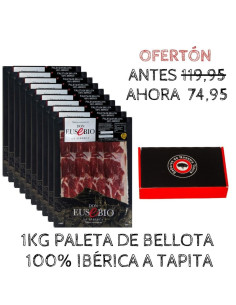 Paleta de Bellota 100% ibérica Salamanca Loncheada a tapita Oferta