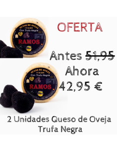 Queso de oveja con trufa negra Montequesos - Black Friday