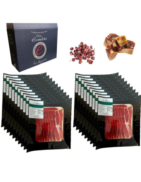 3 kgs de Jamón de Cebo de Campo Ibérico 50% raza ibérica Eusebio Loncheado oferta