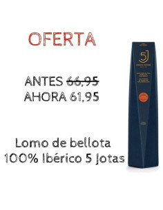 Oferta Caña de lomo de bellota 100% ibérica 5 Jotas de bellota