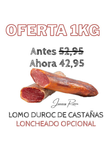 Caña de Lomo duroc embuchado de castañas Rivera