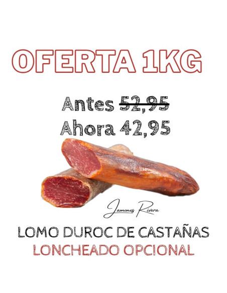 Caña de Lomo duroc embuchado de castañas Rivera