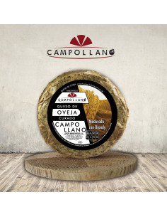 Queso curado de oveja madurado al brandy Campollano