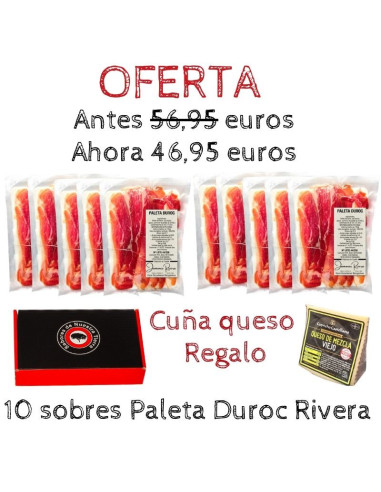 Paleta de Jamón Duroc Loncheada en oferta - Jamones Rivera