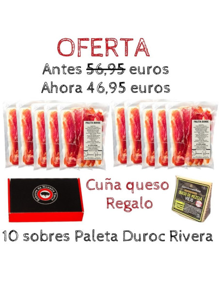 Paleta de Jamón Duroc Loncheada en oferta - Jamones Rivera