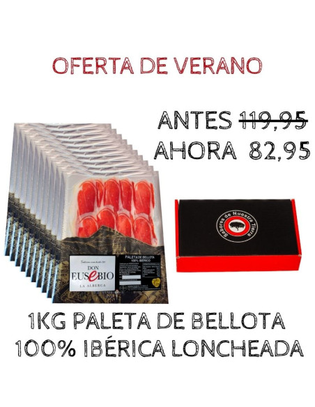Paleta de Bellota 100% ibérica Salamanca Loncheada OFERTA. La Alberca.